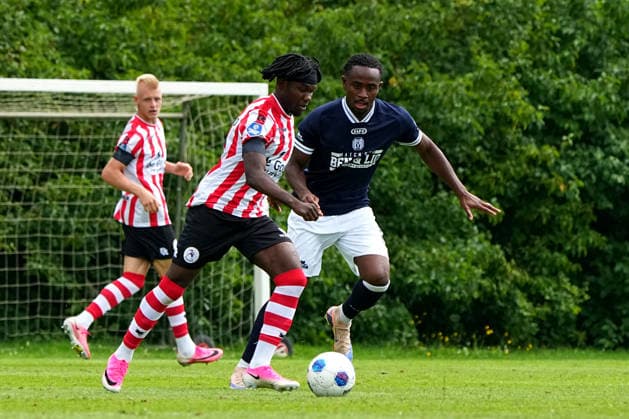 Friendly: Sparta Rotterdam v SV Meppen Delden - Joel Ideho of Sparta Rotterdam during a friendly in preparation of the 2026 2027 season. The match is set between Sparta Rotterdam and SV Meppen at Aparthotel Delden on 18 July 2026 in Delden, The Netherlands. (Hero Images Carlo Bruil) Copyright: xCarloxBruilx