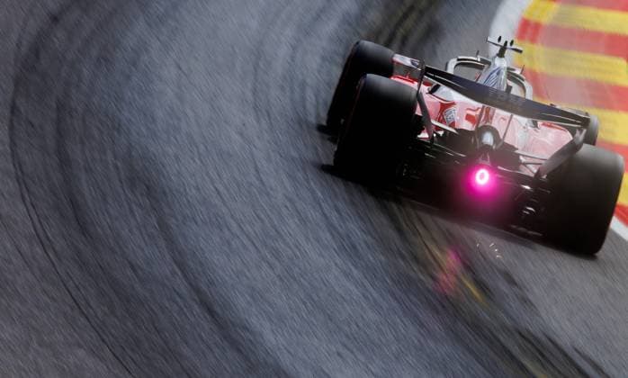 Ferrari Monegasque rider Charles Leclerc pictured during a free practice ahead of the Grand Prix F1 of Belgium race, in Spa-Francorchamps, Saturday 18 July 2026. The Spa-Francorchamps Formula One Grand Prix takes place this weekend, from July 17th to July 19th. BENOITxDOPPAGNE  x181414164x