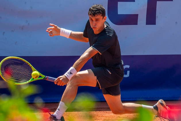 July 18, 2026, Gstaad, Bern, Switzerland: Gstaad Switzerland, 07 18 2026: JUAN MANUEL CERUNDOLO of Argentina is in action during semi-finals of EFG Swiss Open Gstaad ATP, Tennis Herren 250,Tennis Herren 250, which is known as the Swiss Gstaad Open and took place at Roy Emerson Arena in Gstaad, which is located in the famous ski resort of Gstaad and which is located in the Bernese Oberland..RAPHAEL COLLIGNON won 1-7; 7-6; 7-5. Gstaad Switzerland - ZUMAd206 20260718_zip_d206_021 Copyright: xEricxDubostx