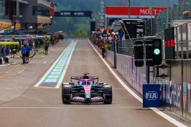 Pierre Gasly (BWT Alpine F1 Team, 10) mit seinem Auto an der Boxenausfahrt, Grosser Preis von Belgien, Motorsport, Formel 1, Saison 2026, 18.07.2026 Grosser Preis von Belgien, Motorsport, Formel 1, Saison 2026, 18.07.2026 Spa Franchorchamps *** Pierre Gasly of the BWT Alpine F1 Team, No. 10, at the pit exit, Belgian Grand Prix, Motorsports, Formula 1, 2026 Season, July 18, 2026 Belgian Grand Prix, Motorsports, Formula 1, 2026 Season, July 18, 2026 Spa-Francorchamps Copyright: xEibner-Pressefoto AlexanderxNeisx EP_ANS
