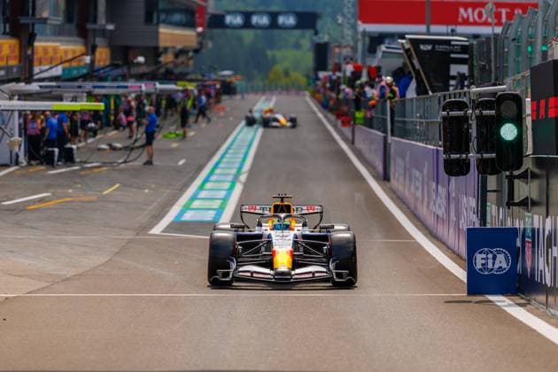 Arvid Lindblad (Visa Cash App Racing Bulls F1 Team, 41) mit seinem Auto an der Boxenausfahrt, Grosser Preis von Belgien, Motorsport, Formel 1, Saison 2026, 18.07.2026 Grosser Preis von Belgien, Motorsport, Formel 1, Saison 2026, 18.07.2026 Spa Franchorchamps *** Arvid Lindblad of the Visa Cash App Racing Bulls F1 Team, No. 41, with his car at the pit exit, Belgian Grand Prix, Motorsports, Formula 1, 2026 Season, July 18, 2026 Belgian Grand Prix, Motorsports, Formula 1, 2026 Season, July 18, 2026 Spa-Francorchamps Copyright: xEibner-Pressefoto AlexanderxNeisx EP_ANS
