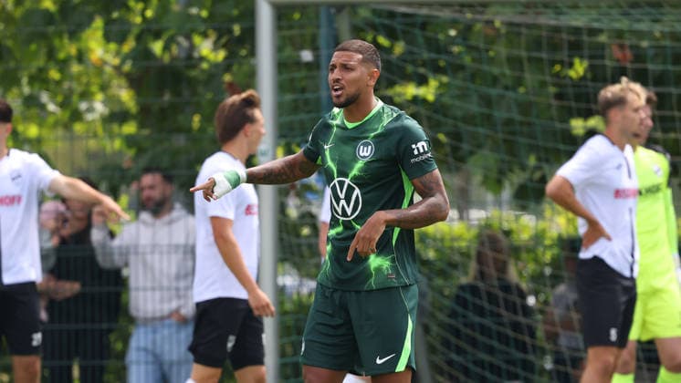 VfL vs Verl, Testspiel Wolfsburg, 18.07.2026, Fußball, Herren, Saison 2026 2027, 2. BL, VfL Wolfsburg vs SC Verl, Testspiel, Vinicius Vini Souza (VfL Wolfsburg) Niedersachsen Deutschland *** VfL vs. Verl, Friendly Match, Wolfsburg, July 18, 2026, Soccer, Men s, 2026–2027 Season, 2. Bundesliga, VfL Wolfsburg vs. SC Verl, Friendly Match, Vinicius Vini Souza, VfL Wolfsburg, Lower Saxony, Germany