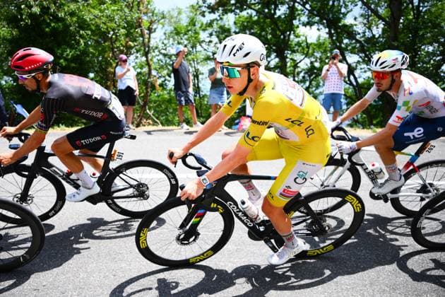 Slovenian Tadej Pogacar of UAE Team Emirates XRG is pictured during stage 14 of the 2026 Tour de France cycling race, a stage of 155km from Mulhouse to Le Markstein Fellering, on Saturday 18 July 2026. The 113th edition of the Tour de France starts on Saturday 4 July in Barcelona, Spain, and will finish in Paris, France on the 26th of July. POOLxGREGORYxVANxGANSEN  x181415239x