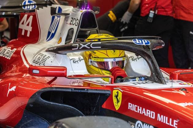 FORMULA 1 Moet & Chandon GRAND PRIX DE BELGIQUE 2026 SPA- JULY 18 :Hamilton Ferrari pictured during the Formula 1 Moet& Chandon Prix De Belgique 2026, on July 18, 2026 in Belgium, 18 07 2026 Monaco Monaco  Copyright: xBouchezbenx