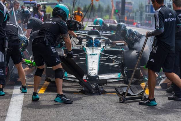 FORMULA 1 Moet & Chandon GRAND PRIX DE BELGIQUE 2026 SPA- JULY 18 :Russel Mercedes pictured during the Formula 1 Moet& Chandon Prix De Belgique 2026, on July 18, 2026 in Belgium, 18 07 2026 Monaco Monaco  Copyright: xBouchezbenx