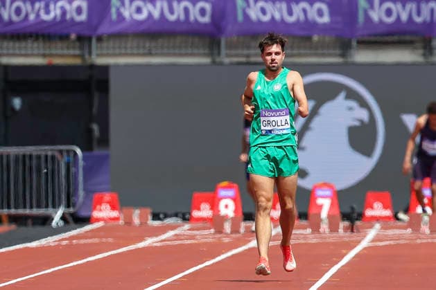 2026 Wanda Diamond League - Novuna London Athletics Meet Phil Grolla of Germany warms up ahead of the start of the 100m Para event during the Wanda Diamond League meeting at the London Stadium in Stratford, London. United Kingdom  Copyright: xMIxNewsx originalFilename:fletcher-wandadua260718_npqpv.jpg