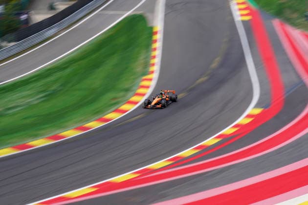 FORMULA ONE BELGIAN GRAND PRIX 2026 Lando Norris 1 (GBR) McLaren in practice during the Formula 1 Moet & Chandon Belgian Grand Prix 2026, 10th round of the 2026 Formula 1 World Championship, WM, Weltmeisterschaft from 17th - 19th July 2026 at Circuit de Spa-Francorchamps, Stavelot, Belgium. Credit: Robbie Hoad Every Second Media Editorial use only. All images are copyright Every Second Media Limited. No images may be reproduced without prior permission. Copyright: xIMAGO EveryxSecondxMediax ESM-2070-0282 RobbiexHoadx xEveryxSecondxMediax