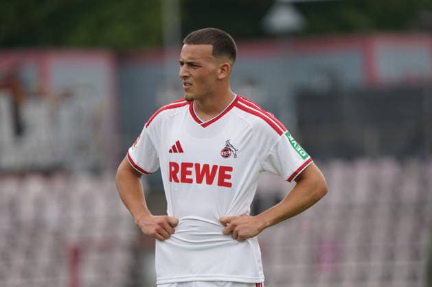 18 .07.2026, Fussball, Köln, Testspiel, Freundschaftsspiel, FC Rheinsüd Köln vs 1.FC Köln, südstadion Köln, Said El Mala 1.FC Köln, Aktion, Einzelbild *** July 18, 2026, Soccer, Cologne, Exhibition Match, Friendly Match, FC Rheinsüd Köln vs. 1. FC Köln, Südstadion Cologne, Said El Mala (1. FC Köln), Action, Still Image