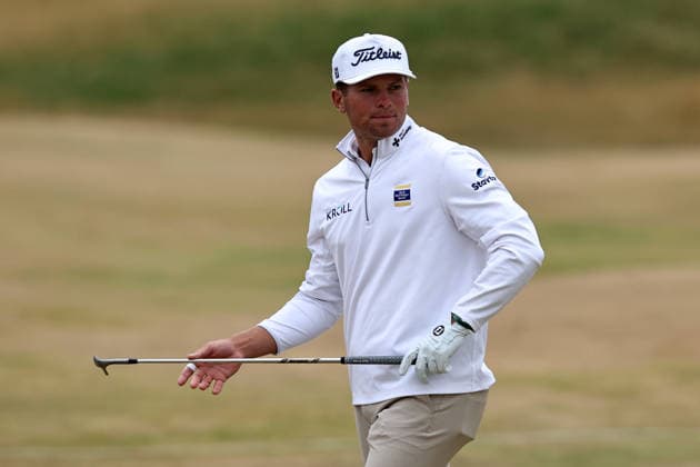 RECORD DATE NOT STATED 18th July 2026; Royal Birkdale Golf Club, Southport, Merseyside, England; The Open Championship Round Three; Michael Brennan (USA) at the 2nd hole DavidxBlunsden