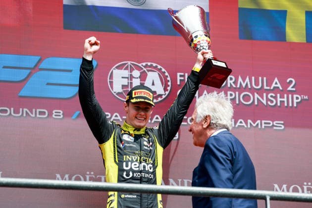 AUTO - FORMULA 2 2026 - SPA DURKSEN Joshua (par), Invicta Racing, Dallara F2 2024, portrait podium during the 8th round of the 2026 FIA Formula 2 Championship from July 17 to 19, 2026 on the Circuit de Spa-Francorchamps, in Stavelot, Belgium - StavelotBelgium  Copyright: xFLORENTxGOODENx