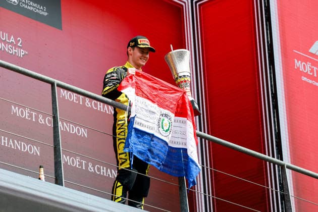 AUTO - FORMULA 2 2026 - SPA DURKSEN Joshua (par), Invicta Racing, Dallara F2 2024, portrait podium during the 8th round of the 2026 FIA Formula 2 Championship from July 17 to 19, 2026 on the Circuit de Spa-Francorchamps, in Stavelot, Belgium - StavelotBelgium  Copyright: xFLORENTxGOODENx