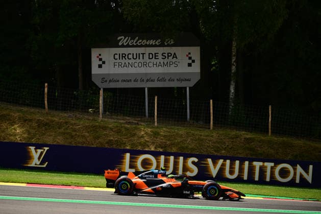 F1 Grand Prix of Belgium - Qualifying Lando Norris of the McLaren F1 Team drives during qualifying for the Belgian Grand Prix at the Spa-Francorchamps Circuit in Stavelot, Belgium. Stavelot Wallonia Belgium  Copyright: xAndreaxDiodatox originalFilename:diodato-belgiang260718_npG8C.jpg