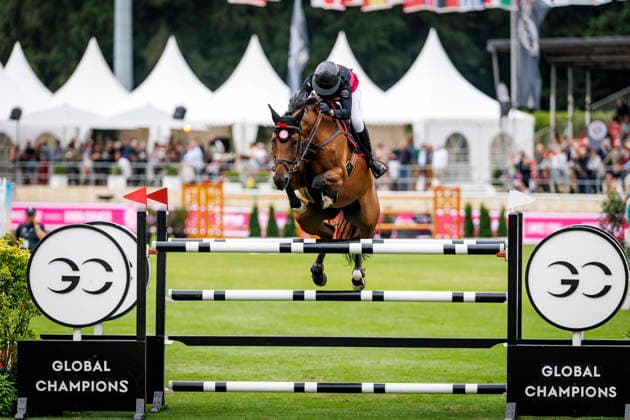 RIESENBECK - Longines Global Champions Tour of Riesenbeck 2026, RIESENBECK - Longines Global Champions Tour of Riesenbeck 2026 ECKERMANN Katrin (GER), Iron Dames Dialou Blue PS KINGSLAND TROPHY GCL - First Team Competition CSI5* - Int. jumping competition against the clock (1.60 m) Riesenbeck, Riesenbeck International 18. July 2026 - *** RIESENBECK Longines Global Champions Tour of Riesenbeck 2026, RIESENBECK Longines Global Champions Tour of Riesenbeck 2026 ECKERMANN Katrin GER, Iron Dames Dialou Blue PS KINGSLAND TROPHY GCL First Team Competition CSI5* International Jumping Competition Against the Clock 160 m Riesenbeck, Riesenbeck International July 18, 2026
