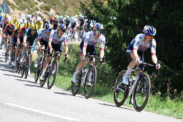 18-07-2026 Tour De France; Tappa 14 Mulhouse - Le Markstein; 2026, Red Bull - Bora Hansgrohe; Tratnik, Jan; Hindley, Jai; Evenepoel, Remco; Lipowitz, Florian; Le Markstein; 
