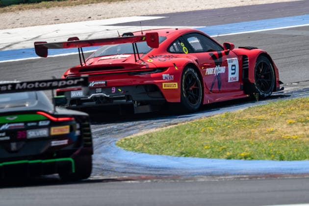 IPA86779784 - Aliaksandr MALYKHIN and Riccardo PERA driving the ( 9) Porsche 911 GT3 R (992) EVO for the Pure Rxcing team during Round 5 of the GT World Challenge at Misano, Italy, on July 18, 2026  Copyright: xLucaxRossini IPAxSportx xx 86779784