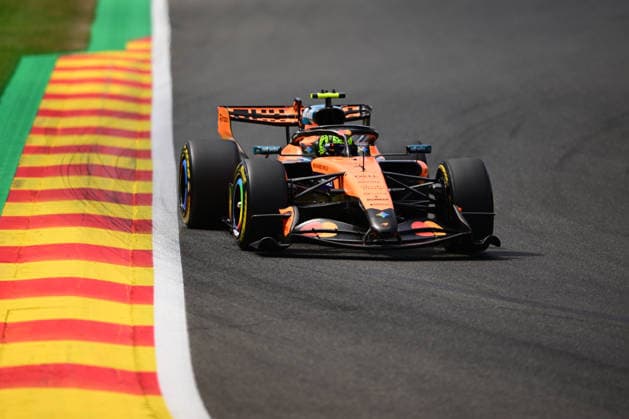 F1 Grand Prix of Belgium - Qualifying Lando Norris of the McLaren F1 Team drives during qualifying for the Belgian Grand Prix at the Spa-Francorchamps Circuit in Stavelot, Belgium. Stavelot Wallonia Belgium  Copyright: xAndreaxDiodatox originalFilename:diodato-belgiang260718_npEXu.jpg
