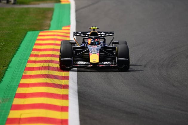 F1 Grand Prix of Belgium - Qualifying Isack Hadjar of Red Bull Racing drives during qualifying for the Belgian Grand Prix at the Spa-Francorchamps Circuit in Stavelot, Belgium. Stavelot Wallonia Belgium  Copyright: xAndreaxDiodatox originalFilename:diodato-belgiang260718_npqzI.jpg