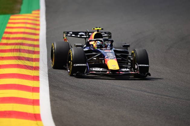 F1 Grand Prix of Belgium - Qualifying Isack Hadjar of Red Bull Racing drives during qualifying for the Belgian Grand Prix at the Spa-Francorchamps Circuit in Stavelot, Belgium. Stavelot Wallonia Belgium  Copyright: xAndreaxDiodatox originalFilename:diodato-belgiang260718_npYR5.jpg