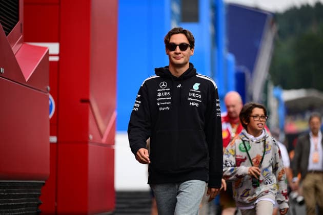 F1 Grand Prix of Belgium - Qualifying George Russell of Mercedes-AMG Petronas drives during qualifying for the Belgian Grand Prix at the Spa-Francorchamps Circuit in Stavelot, Belgium. Stavelot Wallonia Belgium  Copyright: xAndreaxDiodatox originalFilename:diodato-belgiang260718_npziz.jpg