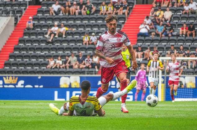 Fussball Österreich - 18.07.2026 - MatchPR Summer Series Upper Austria - Internationales Testspiel - LASK Linz vs. Fortuna Düsseldorf - Raiffeisen Arena (Linz, Österreich): Fabian Schleusener (Fortuna Düsseldorf) *** Soccer Austria July 18, 2026 MatchPR Summer Series Upper Austria International Friendly LASK Linz vs. Fortuna Düsseldorf Raiffeisen Arena, Linz, Austria Fabian Schleusener, Fortuna Düsseldorf Copyright: xLukasxBierederx