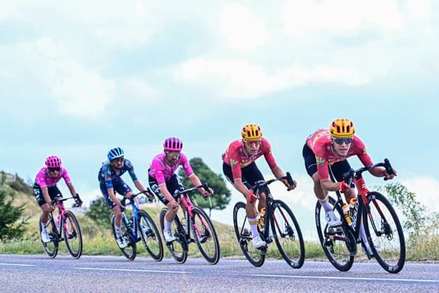 Tour de France 2026 Stage 14 LE MARKSTEIN, FRANCE - JULY 18 : Rider of Team Uno-X Mobility in action during stage 14 of the 113rd edition of Tour de France an UCI World Tour 2.UWT cycling road race stage for Men Elite of 155 km with start in Mulhouse and finish in Le Markstein on July 18, 2026 in Le Markstein, France, 18 07 2026 ( Motordriver Kurt Vandenborre - Le Markstein France  Copyright: xPeterxDexVoechtx