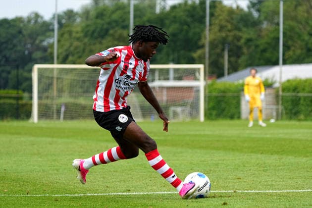 Friendly: Sparta Rotterdam v SV Meppen Delden - Joel Ideho of Sparta Rotterdam during a friendly in preparation of the 2026 2027 season. The match is set between Sparta Rotterdam and SV Meppen at Aparthotel Delden on 18 July 2026 in Delden, The Netherlands. (Hero Images Carlo Bruil) Copyright: xCarloxBruilx