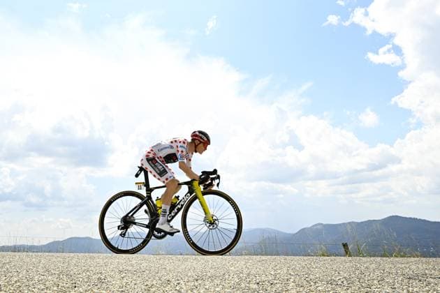 Danish Jonas Vingegaard of Team Visma-Lease a Bike is pictured during stage 14 of the 2026 Tour de France cycling race, a stage of 155km from Mulhouse to Le Markstein Fellering, on Saturday 18 July 2026. The 113th edition of the Tour de France starts on Saturday 4 July in Barcelona, Spain, and will finish in Paris, France on the 26th of July. JASPERxJACOBS  x181419604x