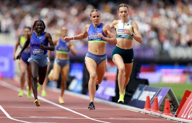 Keely Hodgkinson of Great Britain wins the 800m Women. The London Athletics Meet, Wanda Diamond League, London Stadium, London, UK - 18 Jul 2026London London Stadium United Kingdom  Copyright: xJamesxMarsh Shutterstockx 16996766ck
