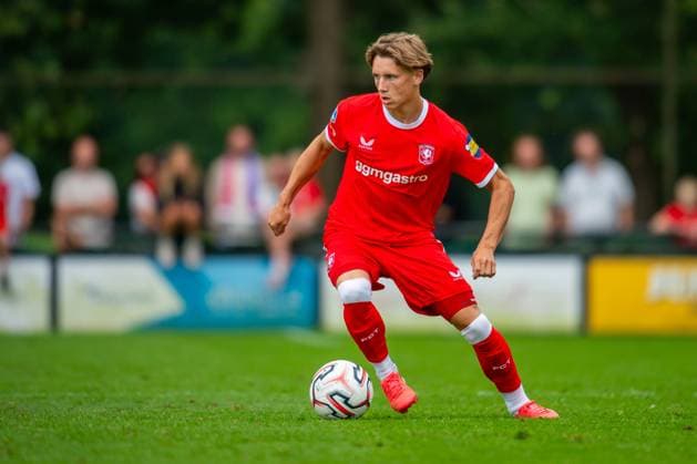 DELDEN , 18-07-2026 , Sportpark de Scheetheuvel , season 2026 2027 , Dutch Pre-season football , match between FC Twente and KAA Gent, picture shows FC Twente player Nigel Groenewald Twente - Gent (friendly)  x205089562x Copyright: