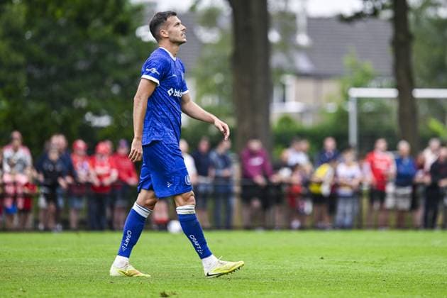 Gent s Laszlo Benes pictured during a friendly game between KAA Gent and Dutch FC Twente, at the summer training camp of Belgian first division soccer team KAA Gent in De Lutte, Losser, the Netherlands on Saturday 18 July 2026, to prepare for the upcoming 2026-2027 season. TOM GOYVAERTS TomxGoyvaerts  x181421131x