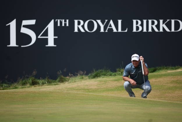 154th Open Golf Championships - Round 3 Ryan Fox of Australia lines up his putt on the 18th green during the British Open Golf Championships at Royal Birkdale in Southport, Britain, 18 July 2026. SOUTHPORT UNITED KINGDOM  Copyright: xADAMxVAUGHANx