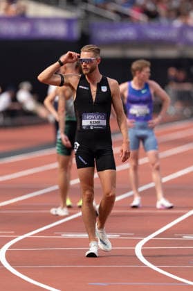 July 18, 2026, London, United Kingdom: Josh Kerr of Great Britain celebrates after winning the Emsley Carr Mile in a world record time of 3:42.66 during the Novuna London Athletics Meet at London Stadium. London United Kingdom - ZUMAh209 20260718_zsp_h209_006 Copyright: xAlixHabibx