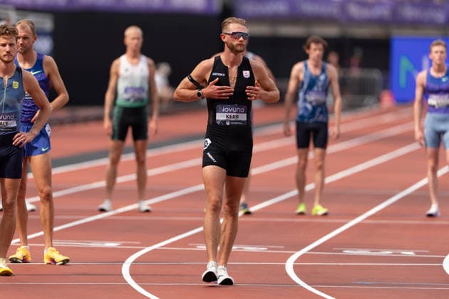 July 18, 2026, London, United Kingdom: Josh Kerr of Great Britain celebrates after winning the Emsley Carr Mile in a world record time of 3:42.66 during the Novuna London Athletics Meet at London Stadium. London United Kingdom - ZUMAh209 20260718_zsp_h209_010 Copyright: xAlixHabibx