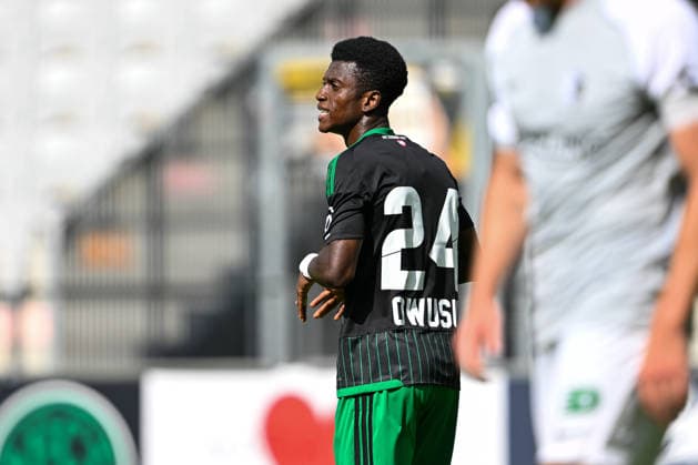 SOCCER - Wacker vs Chemie Leipzig, test match INNSBRUCK,AUSTRIA,18.JUL.26 - SOCCER - ADMIRAL 2.Liga, Regionalliga Nordost, FC Wacker Innsbruck vs BSG Chemie Leipzig, test match. Image shows Bright Owusu (Wacker).  GEPAxpictures xDanielxSchoenherr