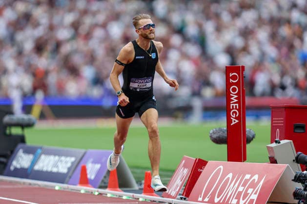 2026 Wanda Diamond League - Novuna London Athletics Meet Josh Kerr of Great Britain crosses the finish line to set a new world record during the Elmsley-Carr mile event at the Wanda Diamond League meeting at the London Stadium in Stratford, London. United Kingdom  Copyright: xMIxNewsx originalFilename:fletcher-wandadua260718_npGQU.jpg