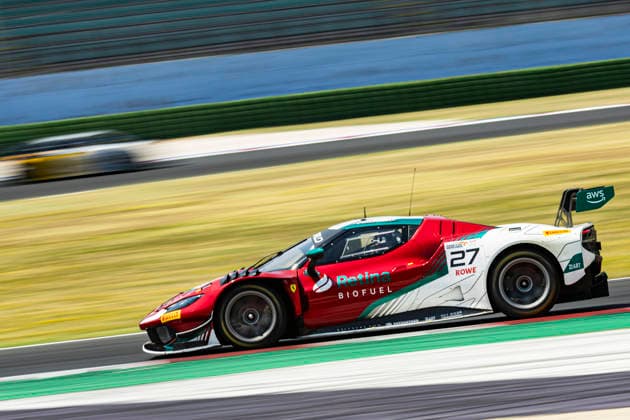 GT World Challenge Misano 2026 - Qualify Marco Pulcini and David Fumanelli drive the ( 27) Ferrari 296 GT3 EVO of team Kessel Racing during Qualify 1 of the 5th round of the GT World Challenge Europe by AWS at Misano World Circuit - Marco Simoncelli in Misano, Italy, on July 18, 2026. Misano Italy Italy  Copyright: xFabioxPellicciax originalFilename:pelliccia-gtworldc260718_np2oe.jpg