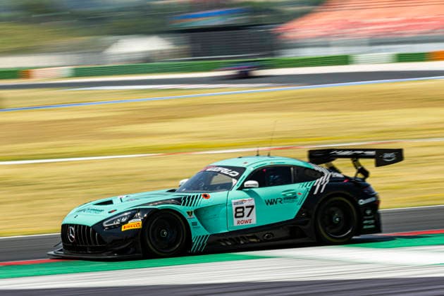 GT World Challenge Misano 2026 - Qualify Marvin Dienst and Rinat Salikhov drive the ( 87) Mercedes-AMG GT3 EVO of team Winward Racing during Qualifying 1 of the fifth round of the GT World Challenge Europe by AWS at the Misano World Circuit - Marco Simoncelli in Misano, Italy, on July 18, 2026. Misano Italy Italy  Copyright: xFabioxPellicciax originalFilename:pelliccia-gtworldc260718_np5oP.jpg