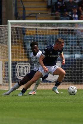 Tim Iroegbunam and Ethan Hamilton Dundee v Everton, Pre Season Friendly, Football, Dens Park, Dundee, Scotland, UK - 18 Jul 2026Dundee Dens Park United Kingdom  Copyright: xRossxJohnston Shutterstockx 16995443al