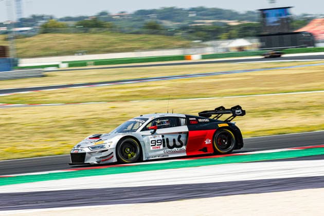 GT World Challenge Misano 2026 - Qualify Dylan Pereira and Alex Aka drive the number 99 Audi R8 LMS GT3 EVO II of team Tresor Attempto Racing during Qualifying 1 of the fifth round of the GT World Challenge Europe by AWS at the Misano World Circuit - Marco Simoncelli in Misano, Italy, on July 18, 2026. Misano Italy Italy  Copyright: xFabioxPellicciax originalFilename:pelliccia-gtworldc260718_np851.jpg