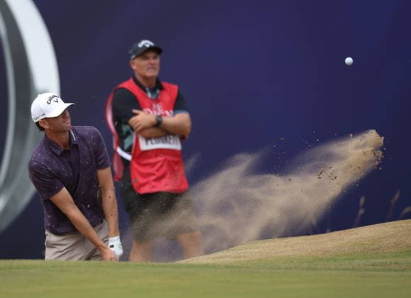154th Open Golf Championships - Round 3 Marcus Plunkett of the USA in action on the 18th green during the British Open Golf Championships at Royal Birkdale in Southport, Britain, 18 July 2026. SOUTHPORT UNITED KINGDOM  Copyright: xADAMxVAUGHANx