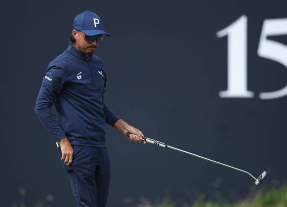 154th Open Golf Championships - Round 3 Rickie Fowler of the USA reacts after his round at the British Open Golf Championships at Royal Birkdale in Southport, Britain, 18 July 2026. SOUTHPORT UNITED KINGDOM  Copyright: xADAMxVAUGHANx