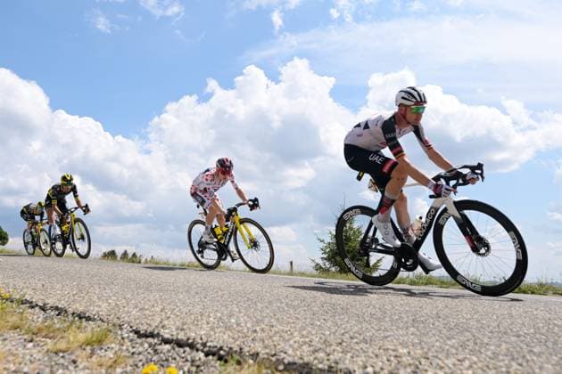 Danish Jonas Vingegaard of Team Visma-Lease a Bike is pictured during stage 14 of the 2026 Tour de France cycling race, a stage of 155km from Mulhouse to Le Markstein Fellering, on Saturday 18 July 2026. The 113th edition of the Tour de France starts on Saturday 4 July in Barcelona, Spain, and will finish in Paris, France on the 26th of July. DAVIDxPINTENS  x181422356x