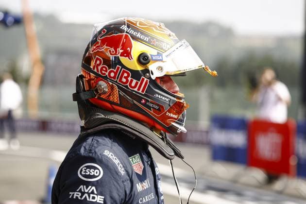 SPA - Max Verstappen (Oracle Red Bull Racing) after qualifying at the Spa-Francorchamps circuit for the Belgian Grand Prix. SEM VAN DER WAL ANP xVIxANPxSportx xxANPxIVx 563783147 originalFilename: 563783147.jpg