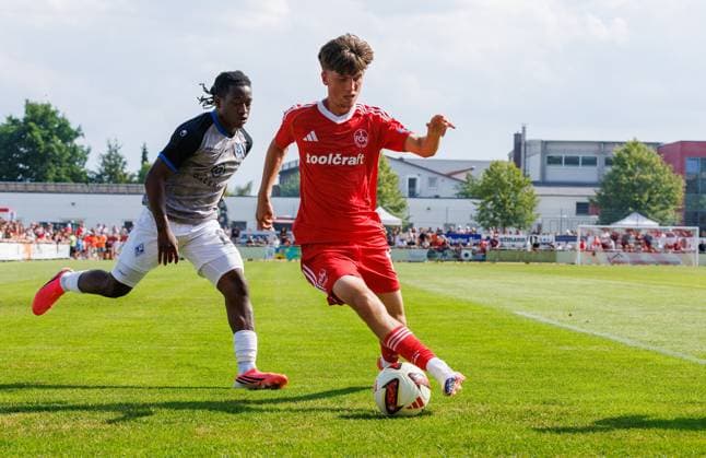 18.07.2026 - Fussball - Saison 2026 2027 - Testspiel Freundschaftsspiel Vorbereitungsspiel: 1. FC Nürnberg Nuernberg FCN ( Club ) - SV Waldhof Mannheim 07 - Sportfoto Zink DaMa - xdaxmax - Marc Kornwachs (15, 1. FC Nürnberg FCN ) *** July 18, 2026 Soccer Season 2026–2027 Exhibition Match Friendly Match Preseason Match 1 FC Nürnberg Nuremberg FCN Club SV Waldhof Mannheim 07 Sports Photo Zink DaMa xdaxmax Marc Kornwachs 15, 1 FC Nuremberg FCN