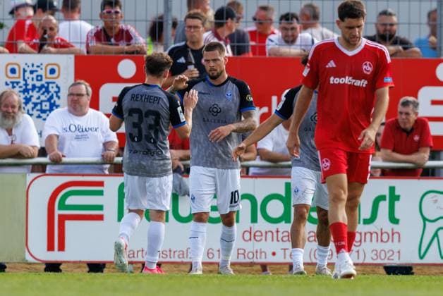 18.07.2026 - Fussball - Saison 2026 2027 - Testspiel Freundschaftsspiel Vorbereitungsspiel: 1. FC Nürnberg Nuernberg FCN ( Club ) - SV Waldhof Mannheim 07 - Sportfoto Zink DaMa - xdaxmax - Jubel Freude Torjubel nach Tor zum 0:1 - Julian Ulbricht (10, SV Waldhof Mannheim 07 SVW07 ) jubelt freut sich - Torschütze: Julian Ulbricht (10, SV Waldhof Mannheim 07 SVW07 ) *** July 18, 2026 Soccer Season 2026–2027 Exhibition Match Friendly Match Preseason Match 1 FC Nürnberg (Nürnberg) FCN Club SV Waldhof Mannheim 07 Sports Photo Zink DaMa xdaxmax Celebration Joy Goal Celebration after the goal to make it 0 1 Julian Ulbricht 10, SV Waldhof Mannheim 07 SVW07 celebrates, is happy; goal scorer Julian Ulbricht 10, SV Waldhof Mannheim 07 SVW07