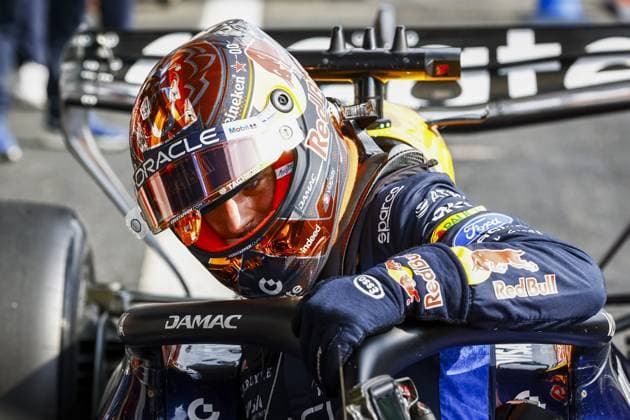 SPA - Max Verstappen (Oracle Red Bull Racing) after qualifying at the Spa-Francorchamps circuit for the Belgian Grand Prix. SEM VAN DER WAL ANP xVIxANPxSportx xxANPxIVx 563783191 originalFilename: 563783191.jpg