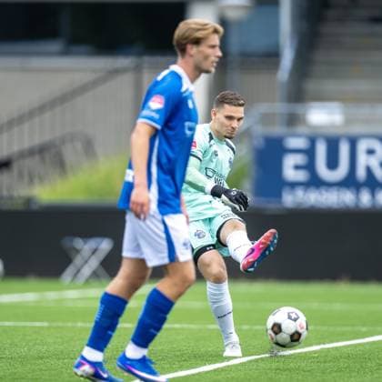 EINDHOVEN , 18-07-2026 , Jan Louwers Stadium , pre season 2026 2027 , Dutch Keukenkampioen divisie , football , match between FC Eindhoven and FC Den Bosch, picture shows FC Den Bosch keeper Pepijn van de Merbel Eindhoven - Den Bosch (friendly)  x205090033x Copyright: