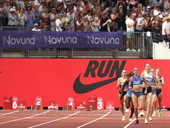 Keely Hodgkinson leads out in the home straight in the 800 metres and final event during the Diamond League Athletics at the London Stadium, Queen Elizabeth Olympic Park , London, England on 18 July 2026. Copyright: xPhilxHutchinsonx 45280037