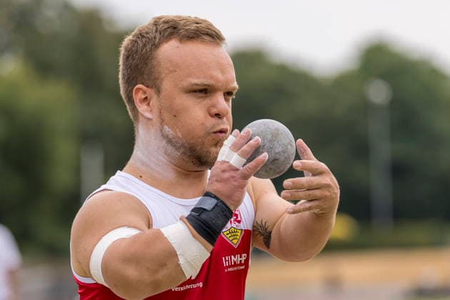 LEVERKUSEN, GERMANY - JULY 18, 2026 : Niko Kappel (GER VfB Stuttgart 1893) competing in the shot put during the Para Heimspiel 7.0 at Fritz Jacobi Sports Complex on July 18, 2026 in Leverkusen, Germany. Northrhine-Westphalia Germany Copyright: xAxelxKohringx