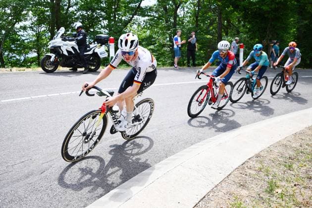 German Felix Engelhardt of Team Jayco AlUla is pictured during stage 14 of the 2026 Tour de France cycling race, a stage of 155km from Mulhouse to Le Markstein Fellering, on Saturday 18 July 2026. The 113th edition of the Tour de France starts on Saturday 4 July in Barcelona, Spain, and will finish in Paris, France on the 26th of July. POOLxGREGORYxVANxGANSEN  x181423016x